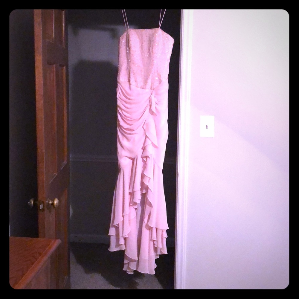 Light pink dress with beading